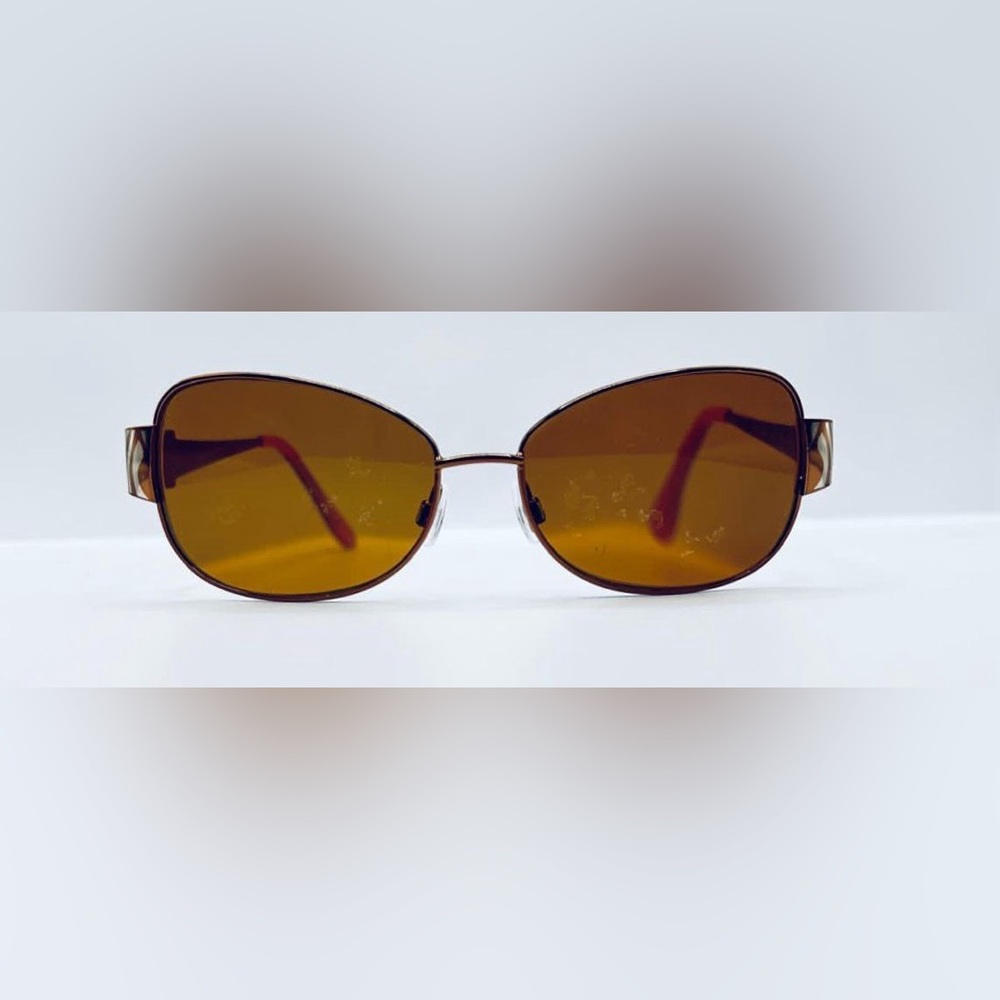 Daisy Fuentes DF Zanita Gold Oval Sunglasses Frames Only - Picture 3 of 8